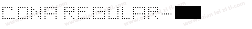 CONA REGULAR字体转换